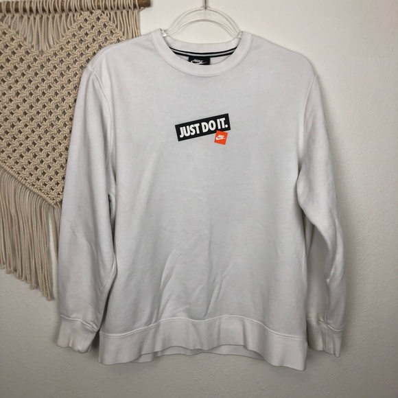 nike just do it logo sweatshirt